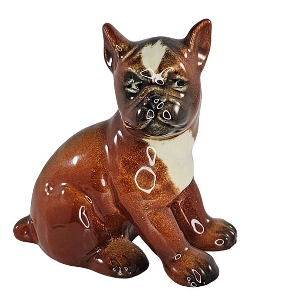 Vintage Goebel Boxer Puppy Sitting Figurine West Germany CH569/A - Picture 1 of 8